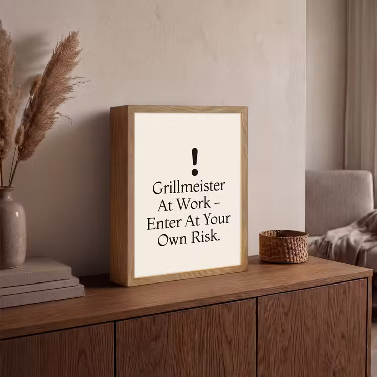 Lightbox - Wandlamp - Grill - Uitroepteken - Zwart - Tekst — 4