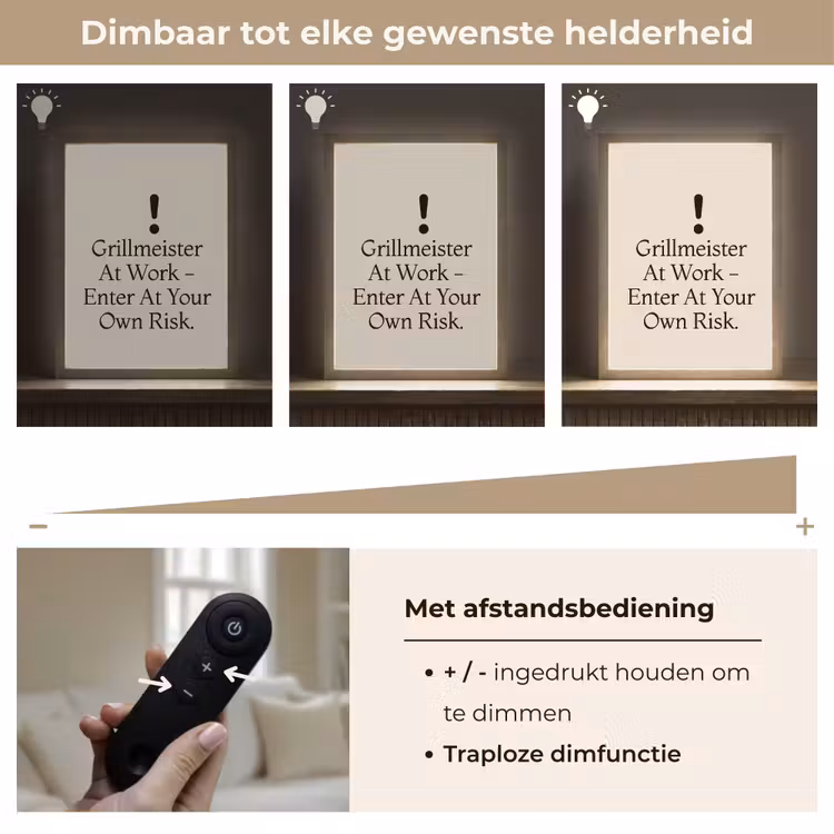 Lightbox - Wandlamp - Grill - Uitroepteken - Zwart - Tekst — 8