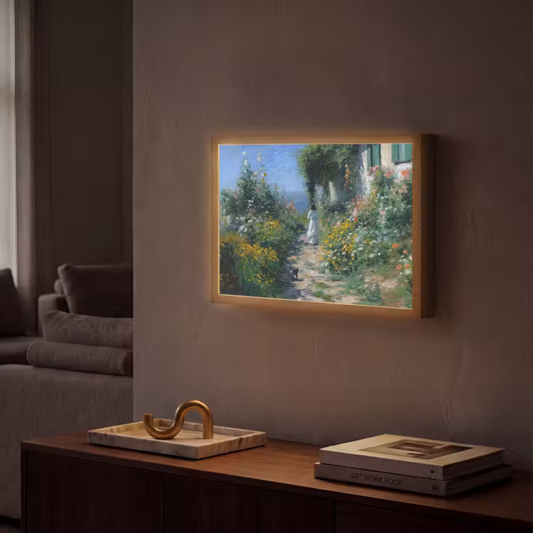 Lightbox - Wandlamp - Kat - Vrouw - Bloemen - Huis — 2