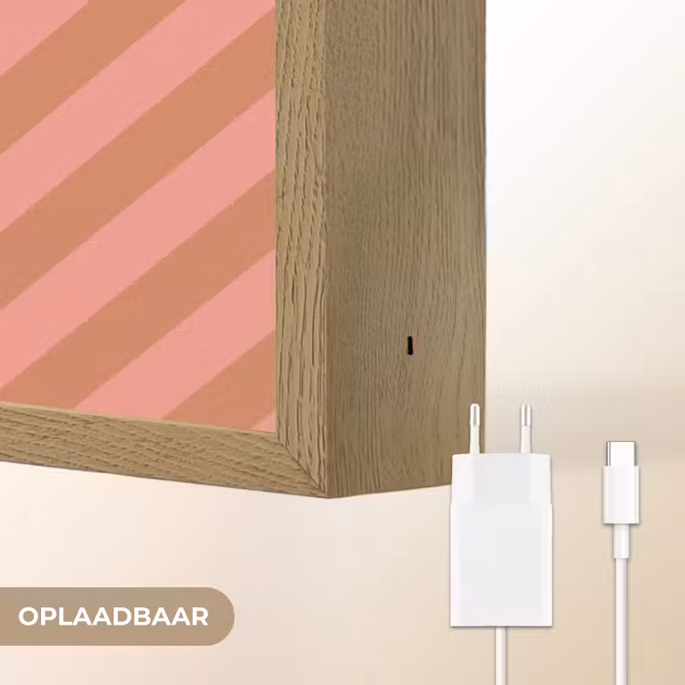 Lightbox - Wandlamp - Simmer - Hartjes - Strepen - Roze — 6