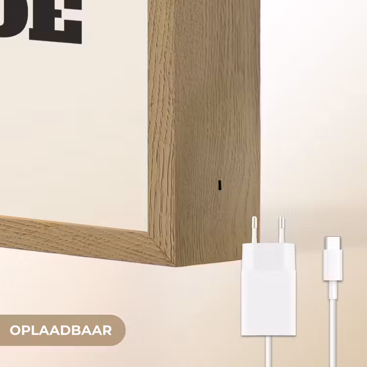 Lightbox - Wandlamp - Tekst - Blokletters - Zwart - Vlees — 6