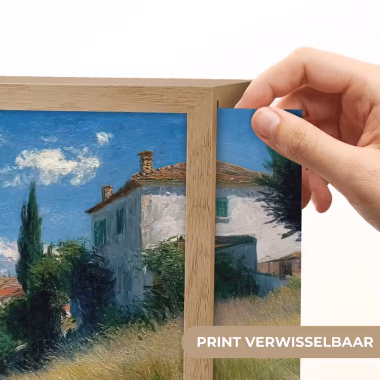 Lightbox - Wandlamp - Zandpad - Huis - Bomen - Grasveld — 5