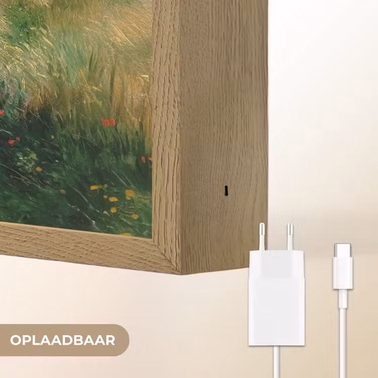 Lightbox - Wandlamp - Zandpad - Huis - Bomen - Grasveld — 7