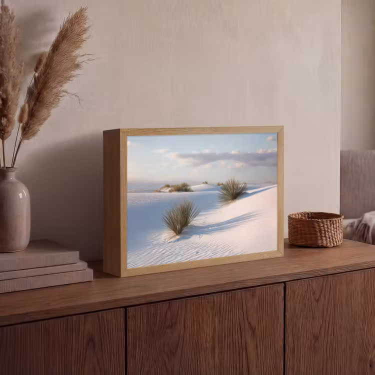 Lightbox - Wandlamp - Duinen - Gras - Wolken - Beige — 4