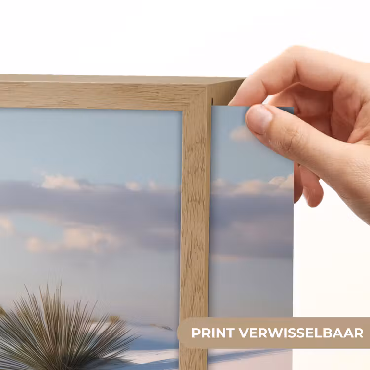 Lightbox - Wandlamp - Duinen - Gras - Wolken - Beige — 5