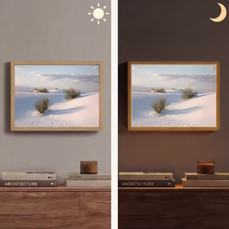 Lightbox - Wandlamp - Duinen - Gras - Wolken - Beige — 6
