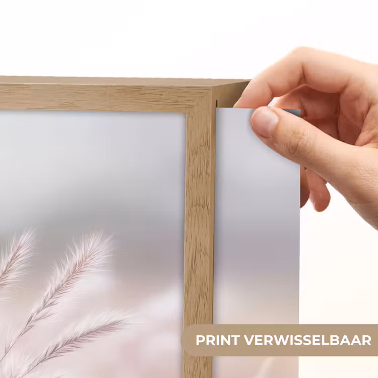 Lightbox - Wandlamp - Graspluimen - Wind - Beige - Mistig — 5