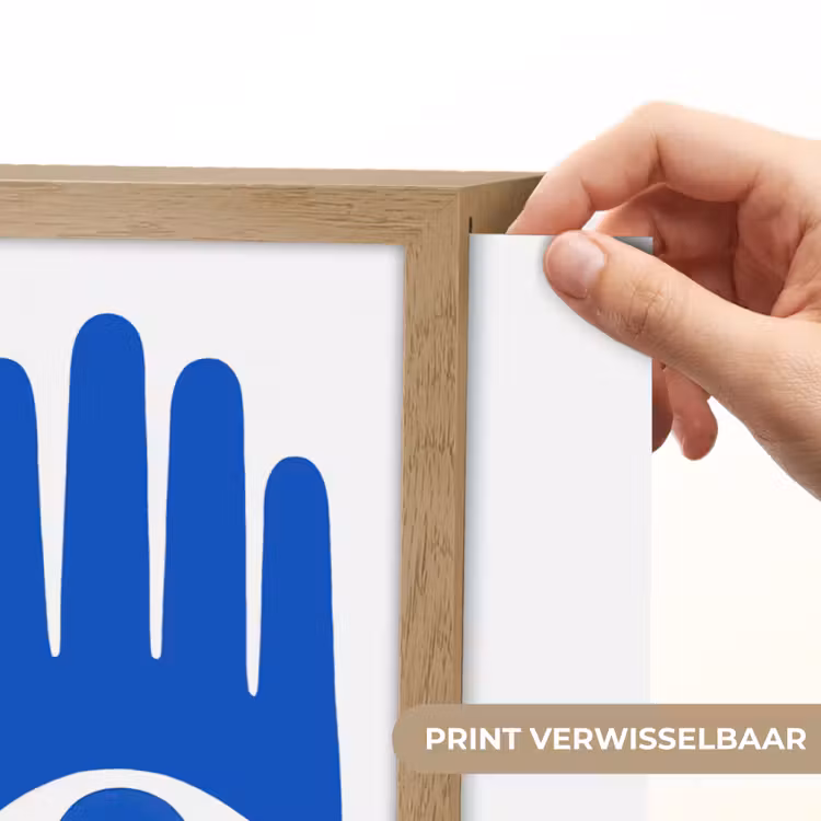 Lightbox - Wandlamp - Handen - Twee - Ogen - Blauw — 5