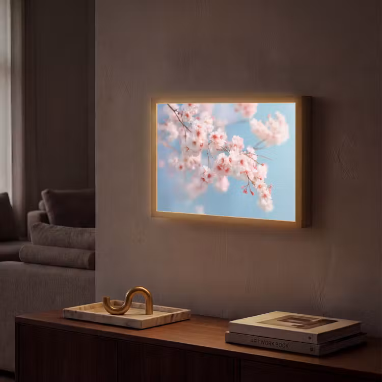 Lightbox - Wandlamp - Takken - Bloesems - Roze — 2