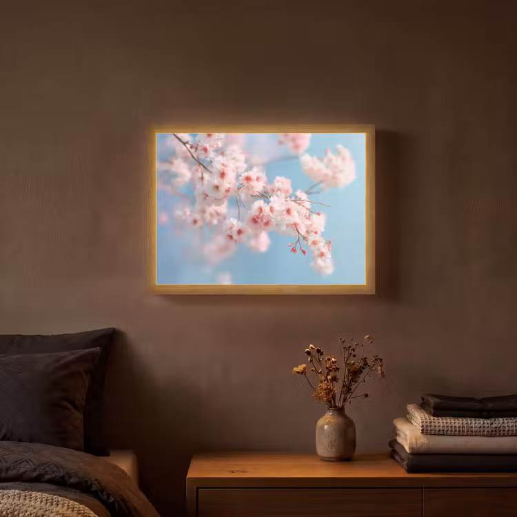 Lightbox - Wandlamp - Takken - Bloesems - Roze — 3