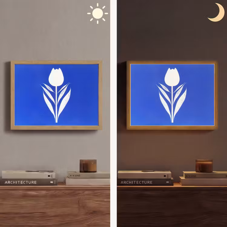 Lightbox - Wandlamp - Tulp - Minimalistisch - Bladeren - Wit — 6