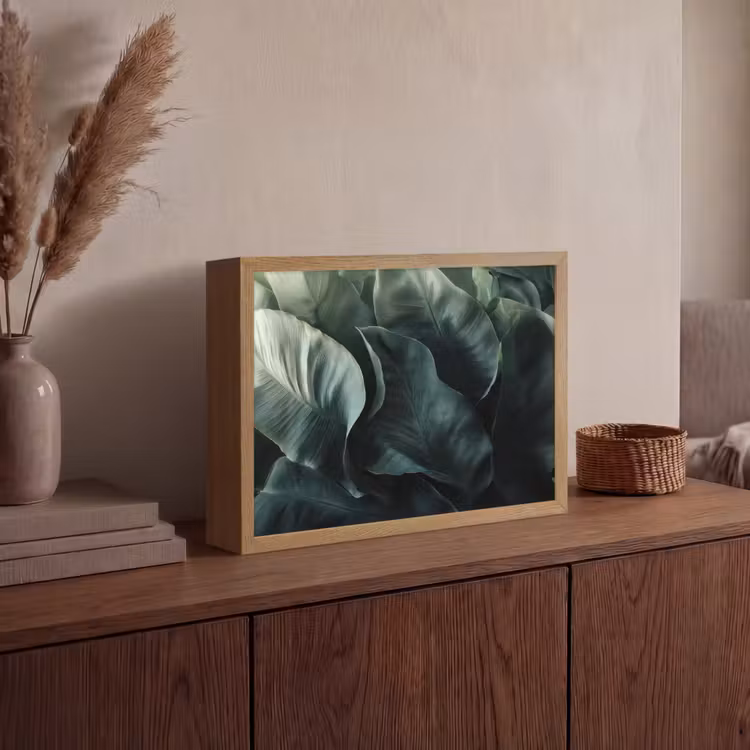 Lightbox - Wandlamp - Groen - Bladeren - Glad - Nerven — 4