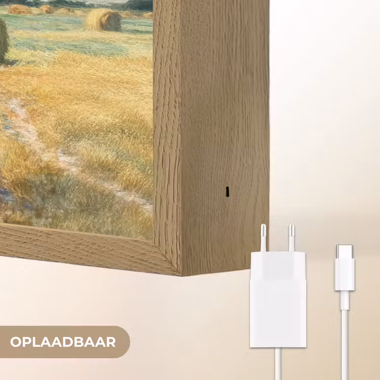 Lightbox - Wandlamp - Landschap - Strobalen - Bergen - Wolken — 7