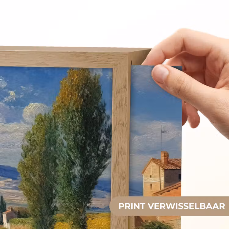 Lightbox - Wandlamp - Mensen - Wandelen - Zandpad - Velden — 5