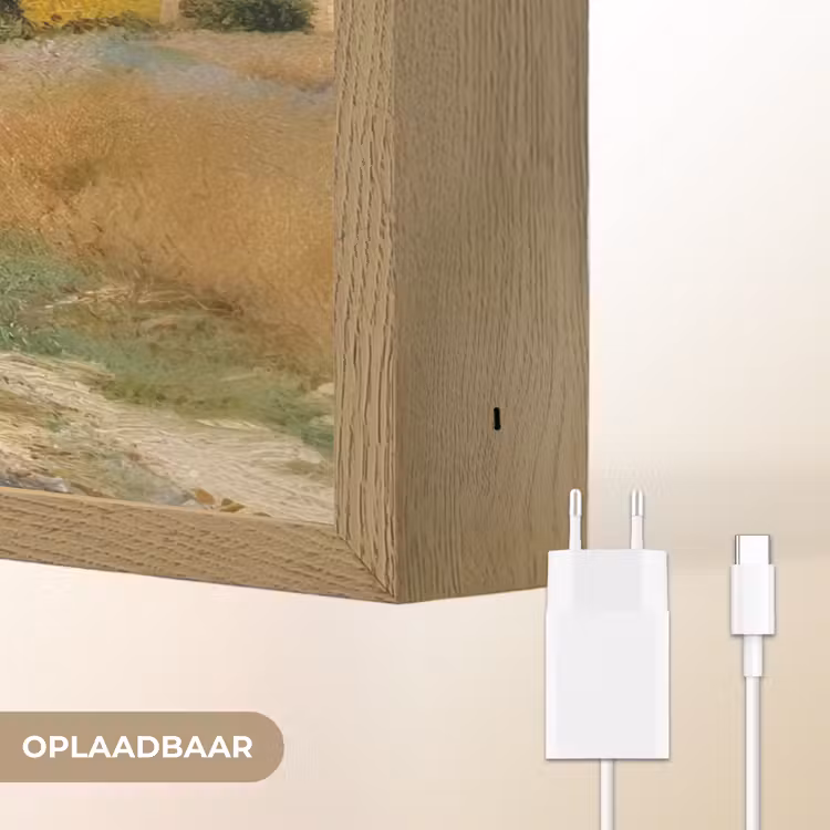 Lightbox - Wandlamp - Mensen - Wandelen - Zandpad - Velden — 7