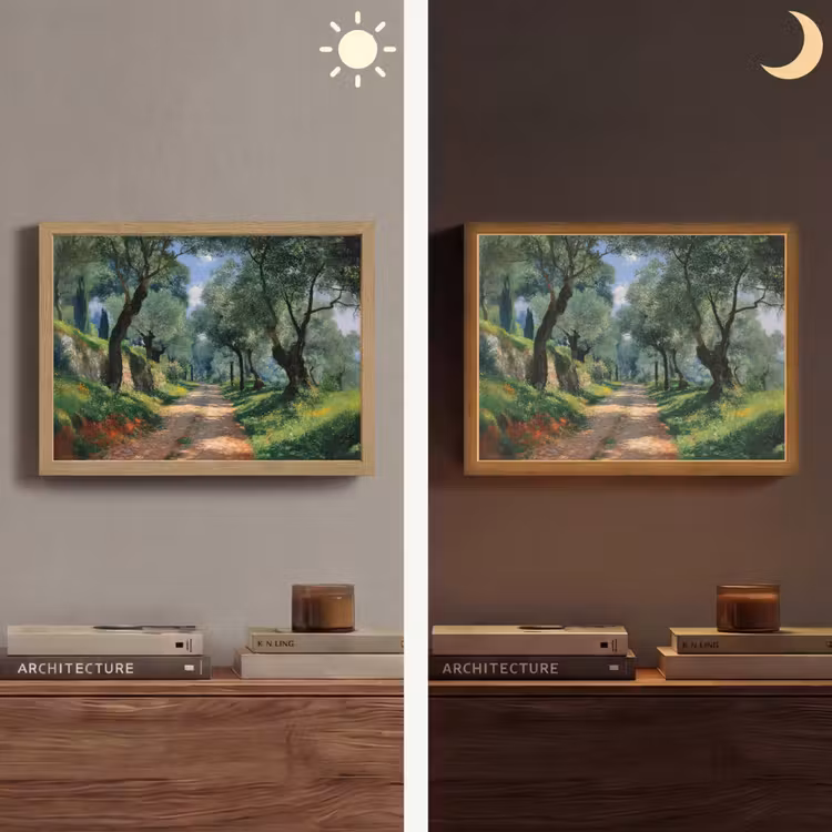 Lightbox - Wandlamp - Pad - Bomen - Schaduw - — 6