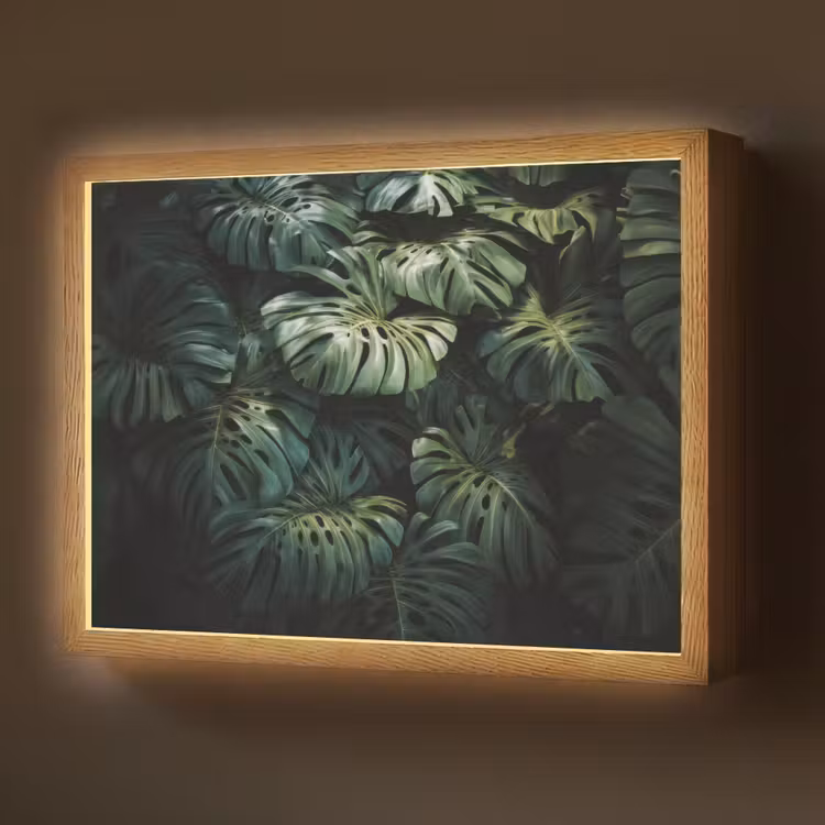 Lightbox - Wandlamp - Plant - Monstera - Lichtinval — 1