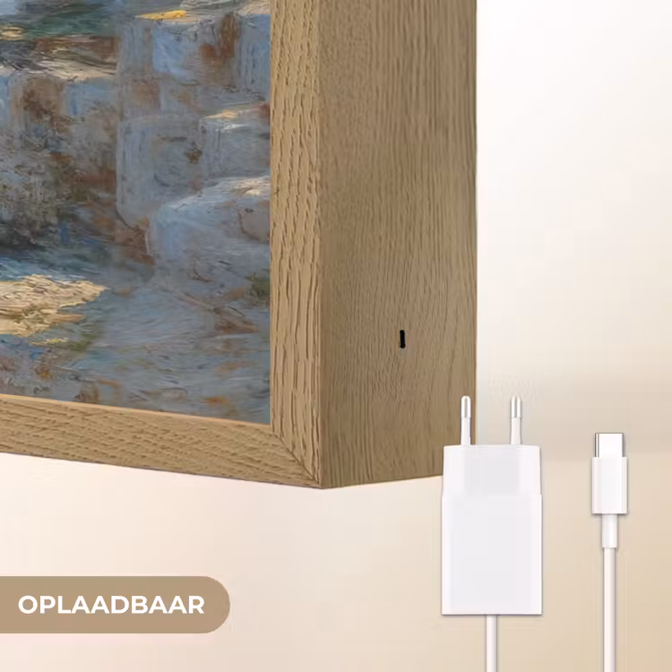 Lightbox - Wandlamp - Zee - Golven - Rotsen - Meeuwen — 7