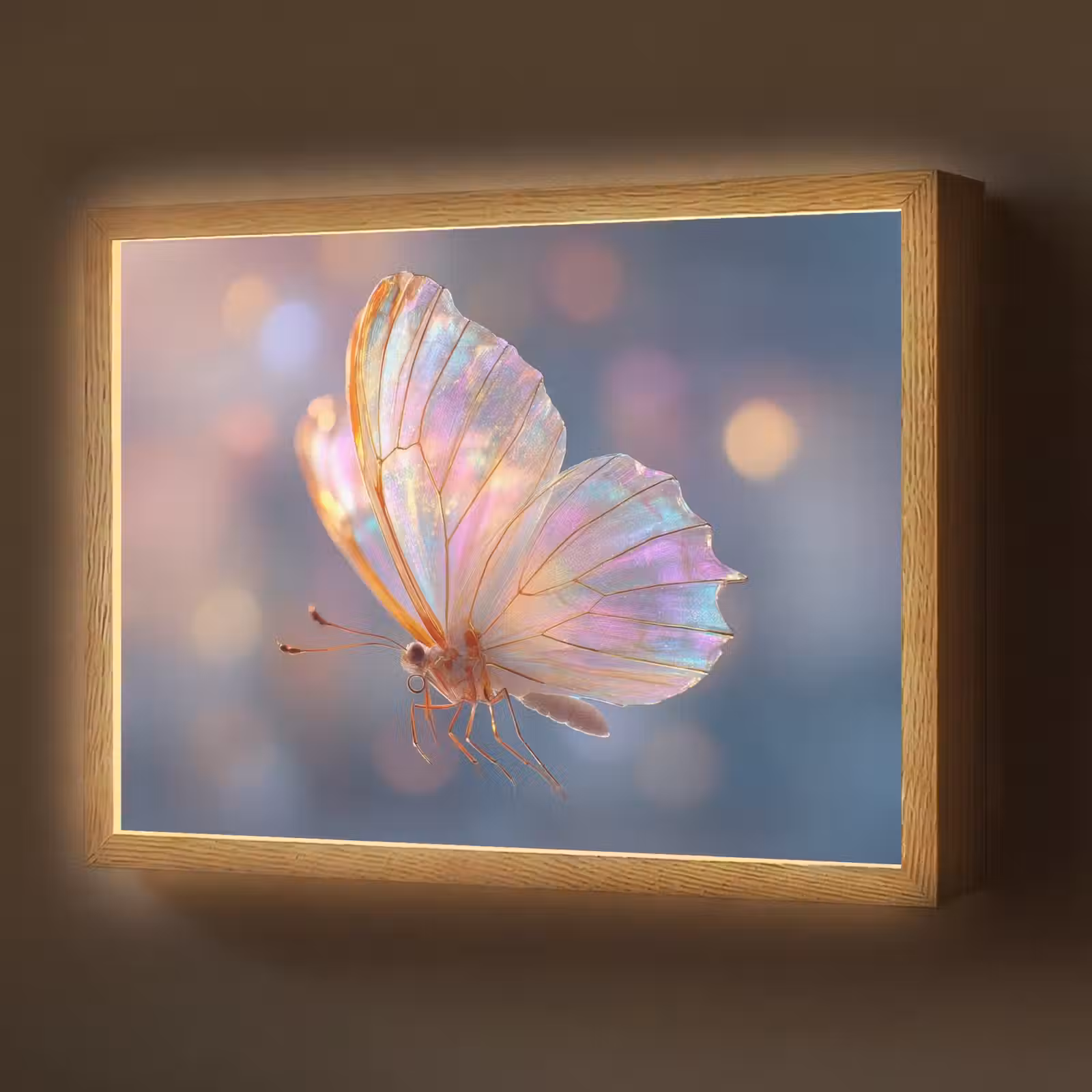 Lightbox - Wandlamp - Vlinder - Vleugels - Pastel - Glinstering — 1