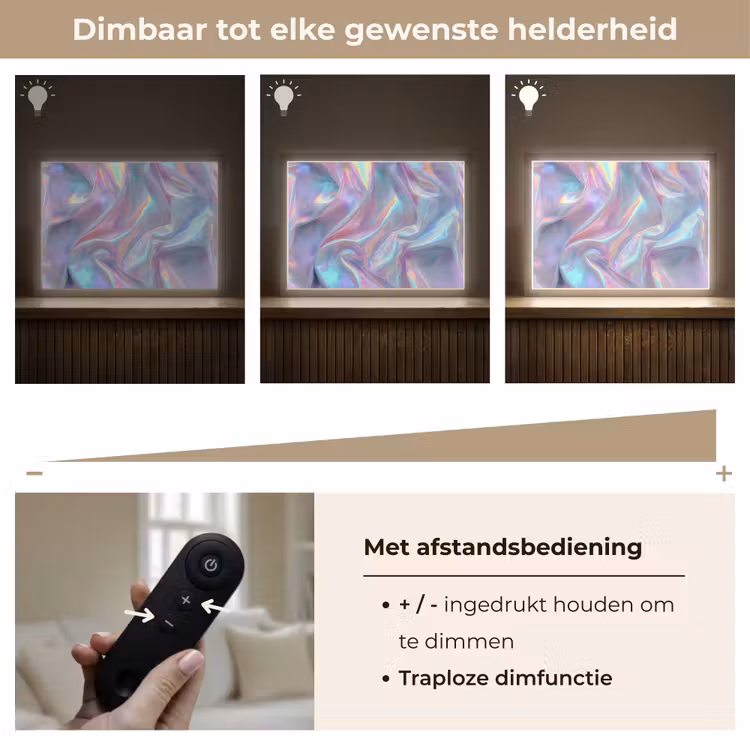 Lightbox - Wandlamp - Golvend - Pasteltinten - Glanzend - Stof — 9