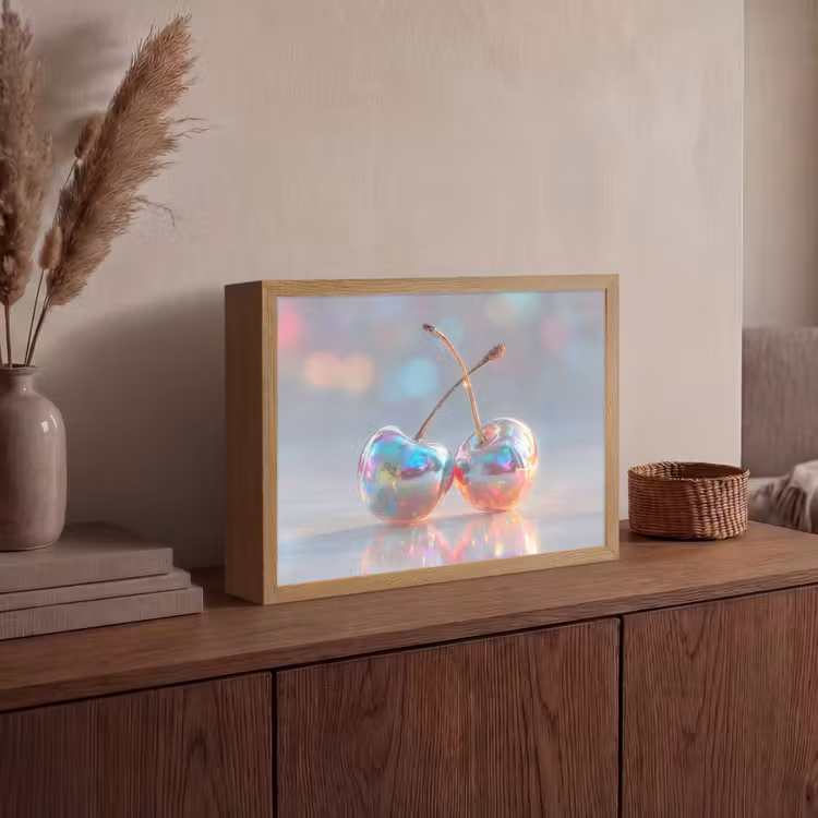 Lightbox - Wandlamp - Kersen - Glanzend - Regenboogkleur — 4