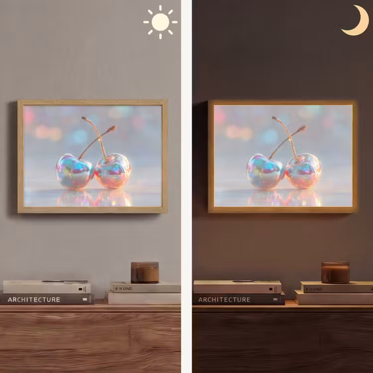 Lightbox - Wandlamp - Kersen - Glanzend - Regenboogkleur — 6