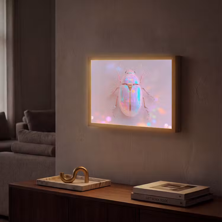 Lightbox - Wandlamp - Kever - Metallic - Lichteffect - Roze — 2