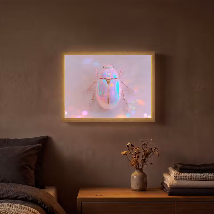 Lightbox - Wandlamp - Kever - Metallic - Lichteffect - Roze — 3