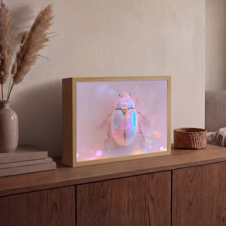 Lightbox - Wandlamp - Kever - Metallic - Lichteffect - Roze — 4