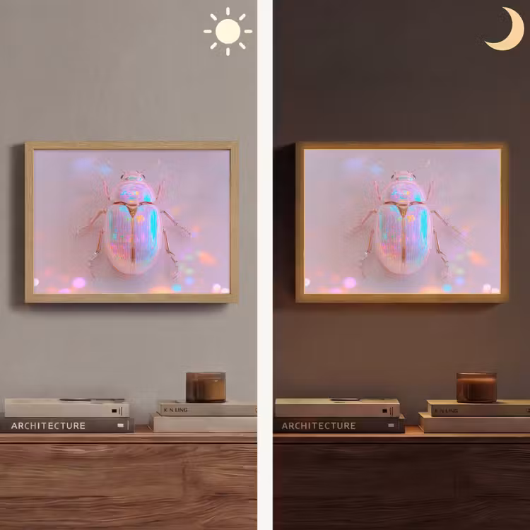 Lightbox - Wandlamp - Kever - Metallic - Lichteffect - Roze — 6