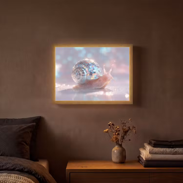 Lightbox - Wandlamp - Slak - Disco - Mozaïek - Blauw — 3