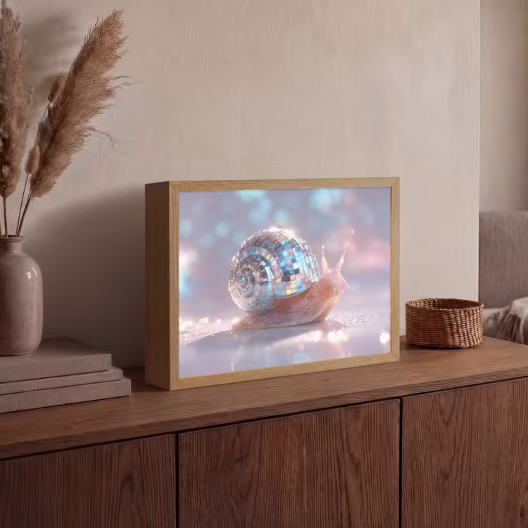Lightbox - Wandlamp - Slak - Disco - Mozaïek - Blauw — 4