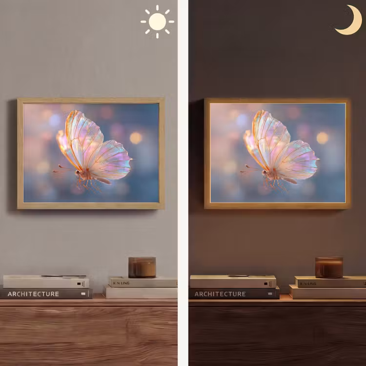 Lightbox - Wandlamp - Vlinder - Vleugels - Pastel - Glinstering — 6