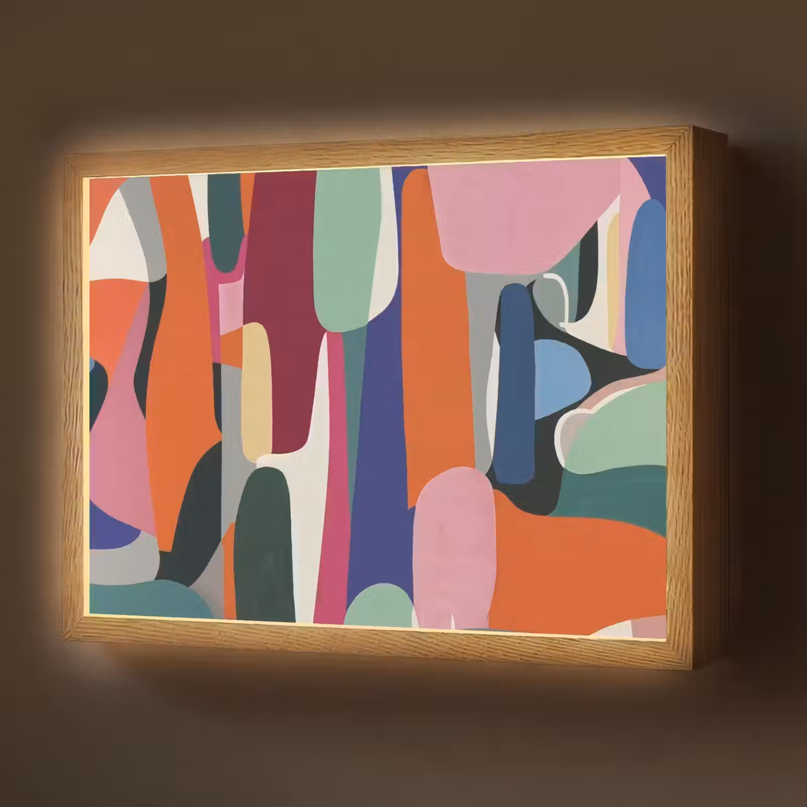 Lightbox - Wandlamp - Vormen - Ritmisch - Kleuren - Abstract — 1