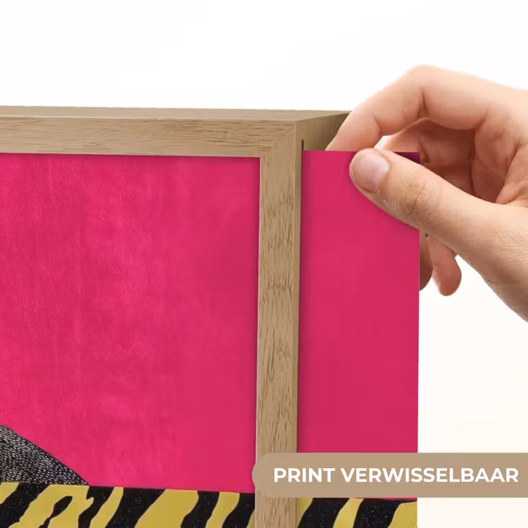 Lightbox - Wandlamp - Kat - Baas - Roze - Tijgerprint — 5
