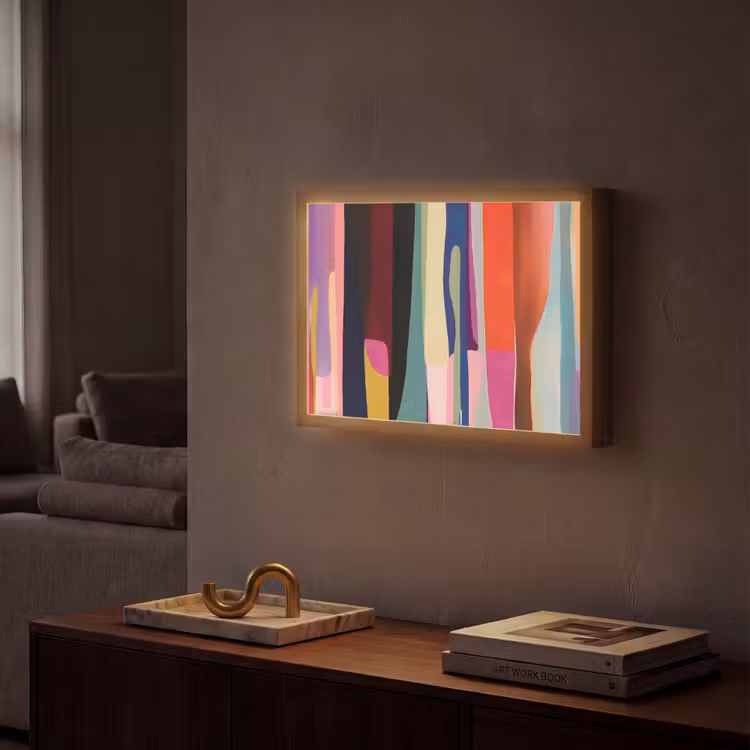 Lightbox - Wandlamp - Kleurbanen - Verticaal - Kleurrijk — 2
