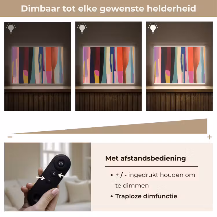 Lightbox - Wandlamp - Kleurbanen - Verticaal - Kleurrijk — 9