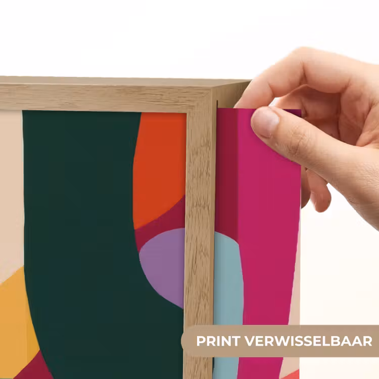 Lightbox - Wandlamp - Kleurvakken - Recht - Rond - Abstract — 5