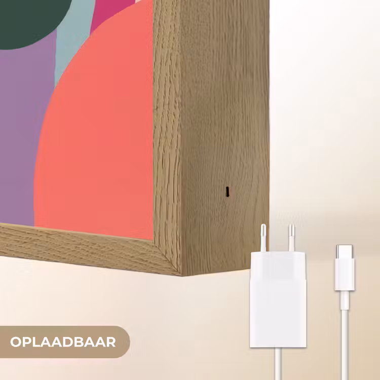 Lightbox - Wandlamp - Kleurvakken - Recht - Rond - Abstract — 7