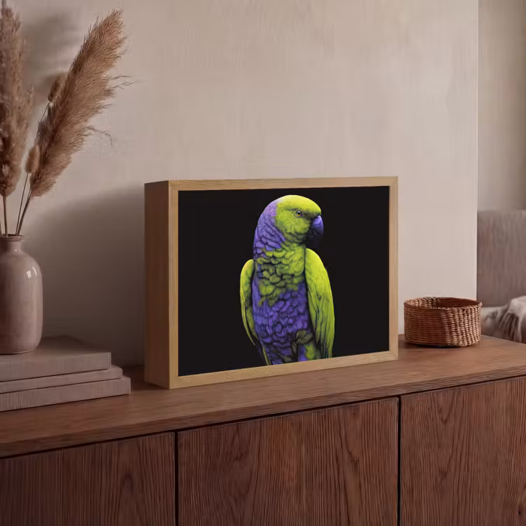 Lightbox - Wandlamp - Papegaai - Veren - Opvallend - Groen — 4