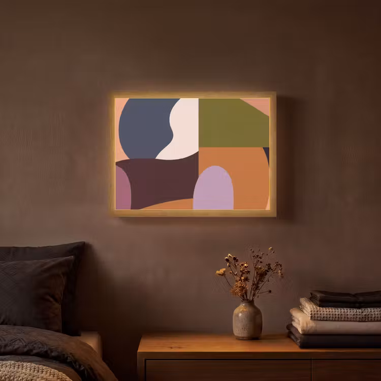 Lightbox - Wandlamp - Vormen - Abstract - Kleuren - Vierkant — 3