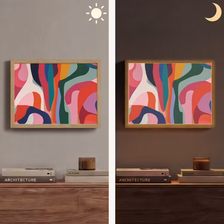 Lightbox - Wandlamp - Vormen - Bochten - Kleurrijk - Abstract — 6