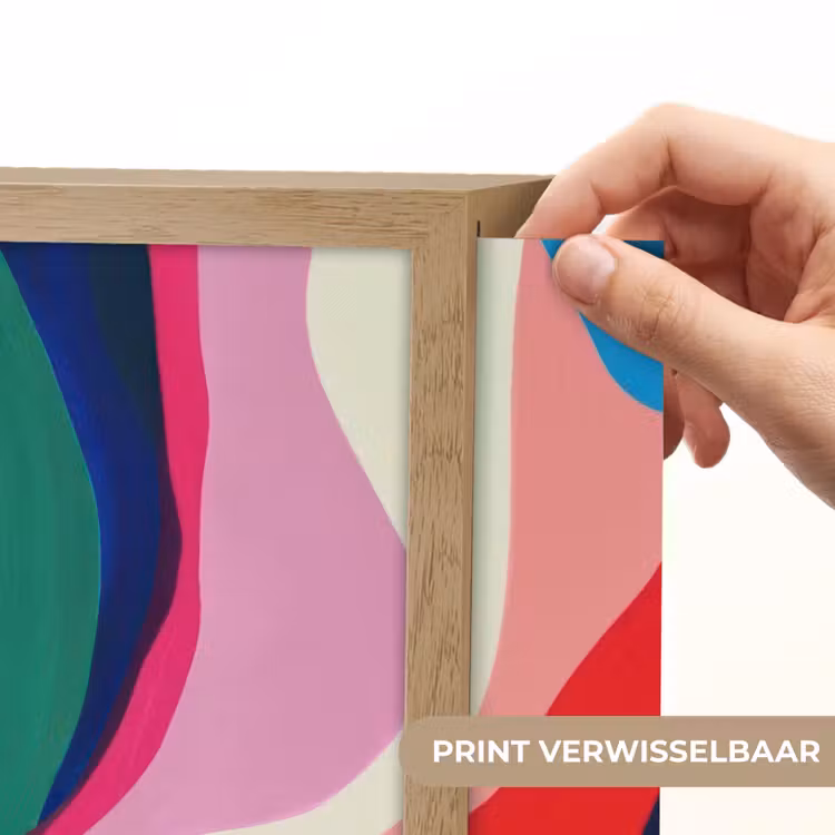 Lightbox - Wandlamp - Vormen - Golvend - Abstract - Felroze — 5