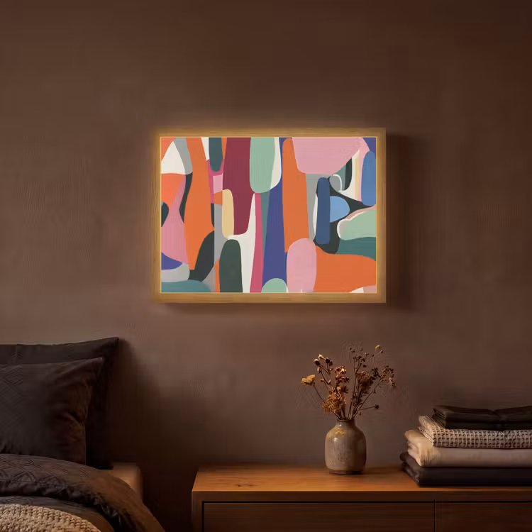 Lightbox - Wandlamp - Vormen - Ritmisch - Kleuren - Abstract — 3