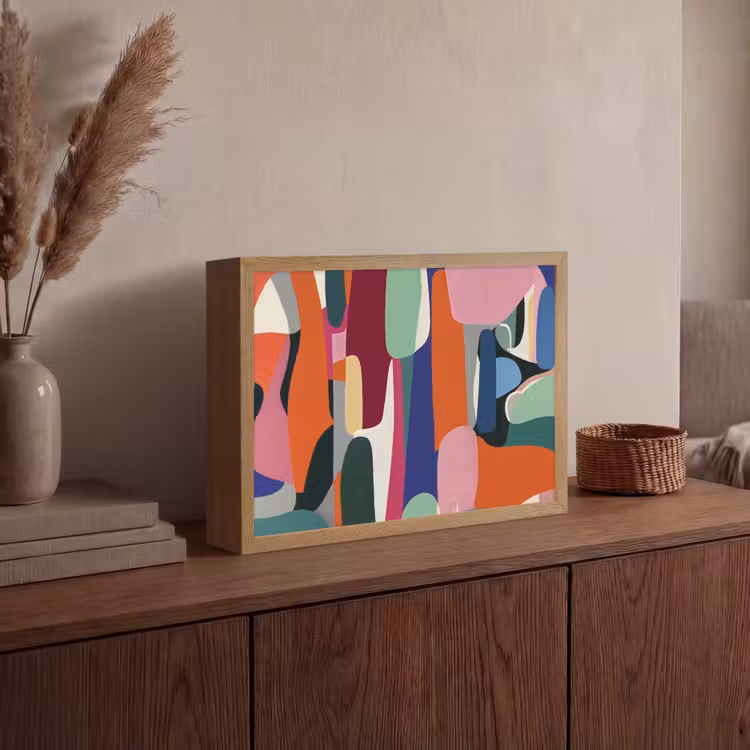 Lightbox - Wandlamp - Vormen - Ritmisch - Kleuren - Abstract — 4