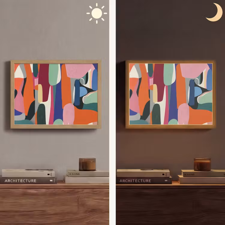 Lightbox - Wandlamp - Vormen - Ritmisch - Kleuren - Abstract — 6