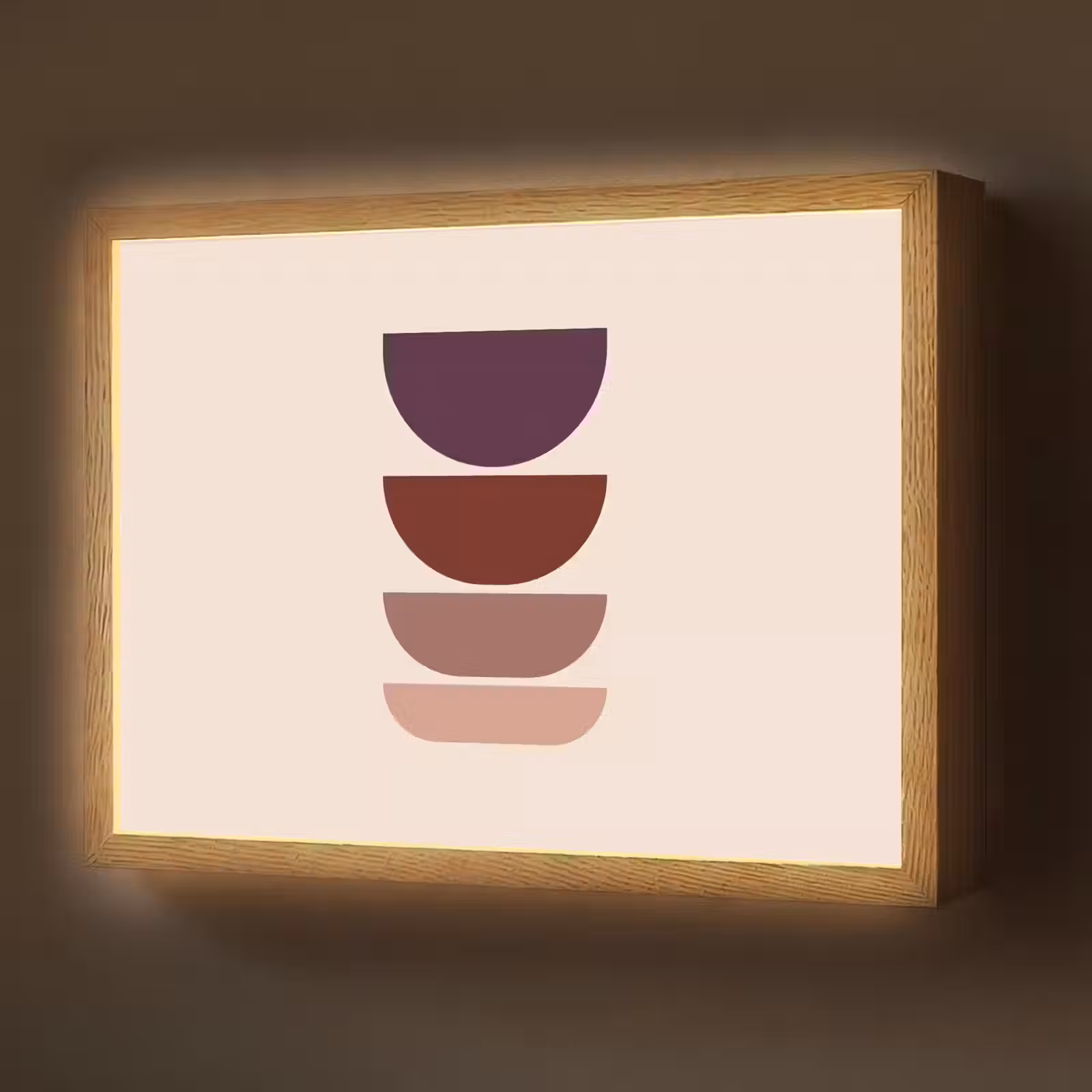 Lightbox - Wandlamp - Harmonieus - Symmetrisch - Rood — 1