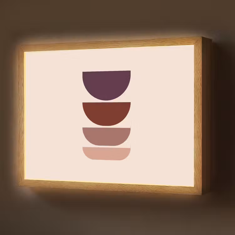 Lightbox - Wandlamp - Harmonieus - Symmetrisch - Rood — 1