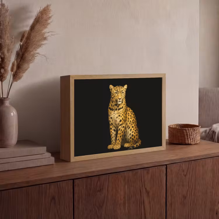 Lightbox - Wandlamp - Panter - Realistisch - Bruin — 4