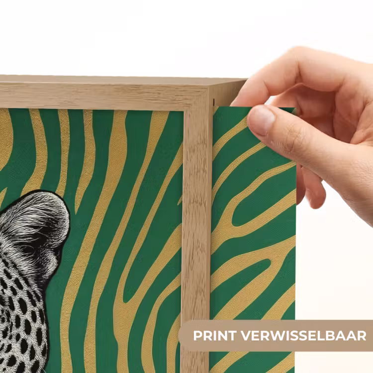 Lightbox - Wandlamp - Panter - Zebrapatroon - Groen — 5